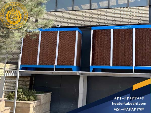 نمایی از کولر صنعتی آکسیال در کارگاه